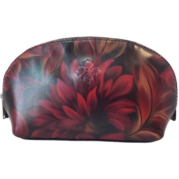 Patricia Nash Handbags - NIOB Patricia Nash Leather Capriana Cosmetic Bag Rustic Mums Pattern